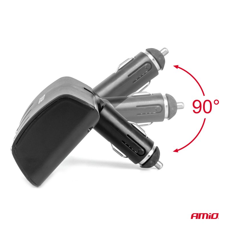 Predlžovacia zásuvka 12/24V 120W 90° AMiO-04358 – Obrázok 5