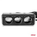 Predlžovacia zásuvka 2x USB0A QC3.0 12/24V 120W 80cm AMiO-04364 – Obrázok 4