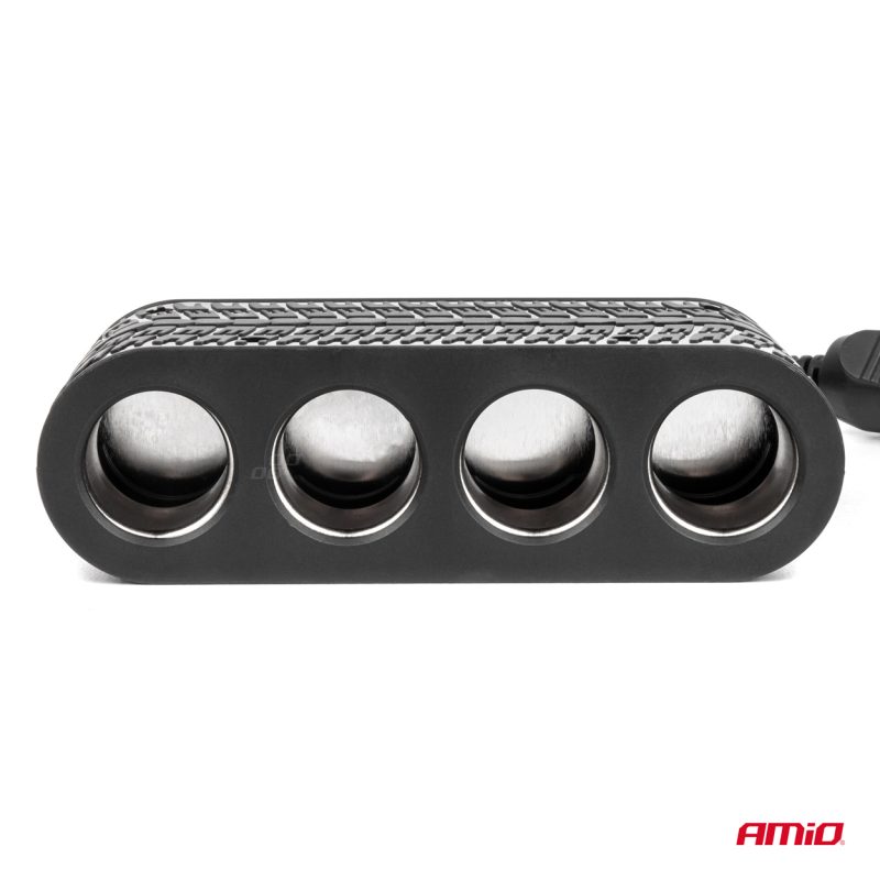 Predlžovacia zásuvka 2x USB-A 1x USB-C 12/24V 120W 80cm AMiO-04367 – Obrázok 3