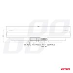 Bezdrôtová svetelná lišta LED R65 R10 326x186x63 26W 12/24V AMiO-04369 – Obrázok 14