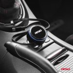 Nabíjačka do auta výsuvná C kábel + lightning kábel + USB C port 12/24V 60W AMiO-04370 – Obrázok 2