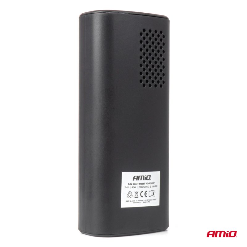 Bezdrôtový vzduchový kompresor LED USB-C 40W AMiO-04377 – Obrázok 8