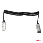 Špirálový kábel TIR 2x 7 PIN typ N 5m 24V AMIO-04379 – Obrázok 2