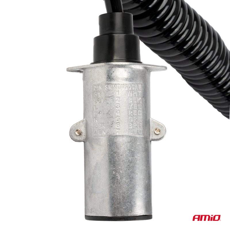 Špirálový kábel TIR 2x 7 PIN typ N 5m 24V AMIO-04379 – Obrázok 3