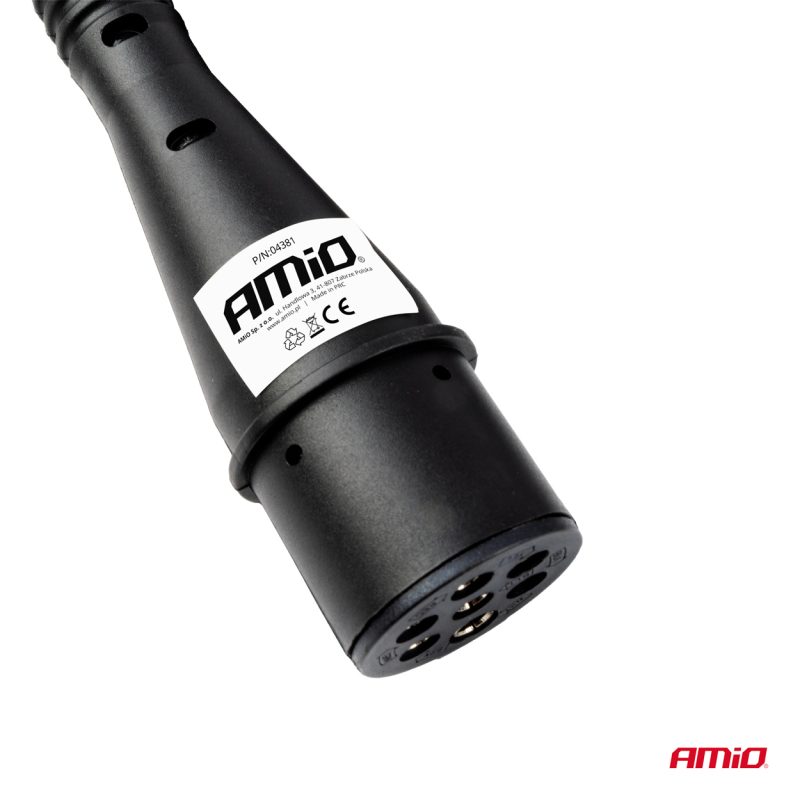 Špirálový kábel TIR 2x 7 PIN typ N 5m 24V AMIO-04380 – Obrázok 3