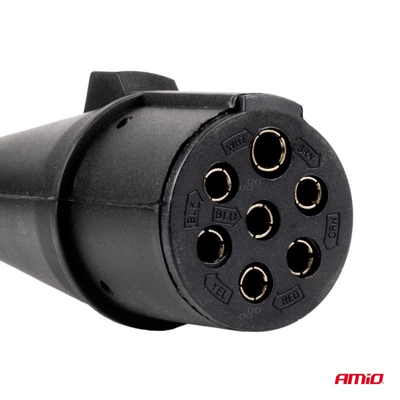 Špirálový kábel TIR 2x 7 PIN typ N 5m 24V AMIO-04380 – Obrázok 4