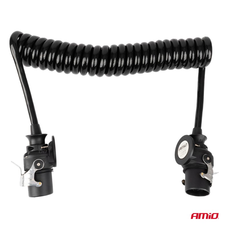 Špirálový kábel TIR 2x 15 PIN 5m 24V AMIO-04382 – Obrázok 2