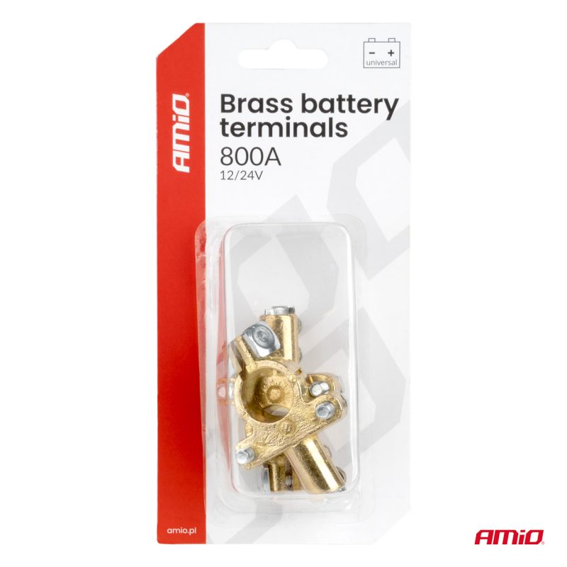 Svorky na autobatériu mosadzné 800A, 2 ks/blister AMIO-04390 – Obrázok 5
