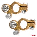 Mosadzné svorky batérie 800A, 2 ks/blister AMIO-04392 – Obrázok 2