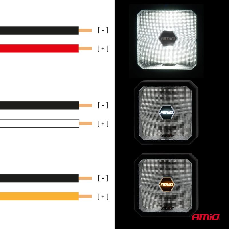 LED pracovné svetlo 30W COMBO 12/24V AMiO-04394 – Obrázok 3