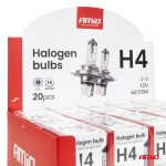 Halogénová žiarovka H4 12V 60/55W UV filter (E8) sada 20ks AMiO-04401 – Obrázok 4