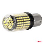 LED žiarovky CANBUS BA15S P21W R10W R5W 600lm 144SMD Biela 12V 24V AMiO-04473 – Obrázok 3
