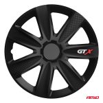 Puklice GTX 14” čierny karbón sada 4ks COLOR BOX – Obrázok 2