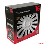 Puklice Luxury 16” strieborná sada 4ks COLOR BOX – Obrázok 4