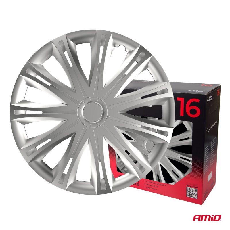 Puklice Spark 16” strieborná sada 4ks COLOR BOX – Obrázok 3