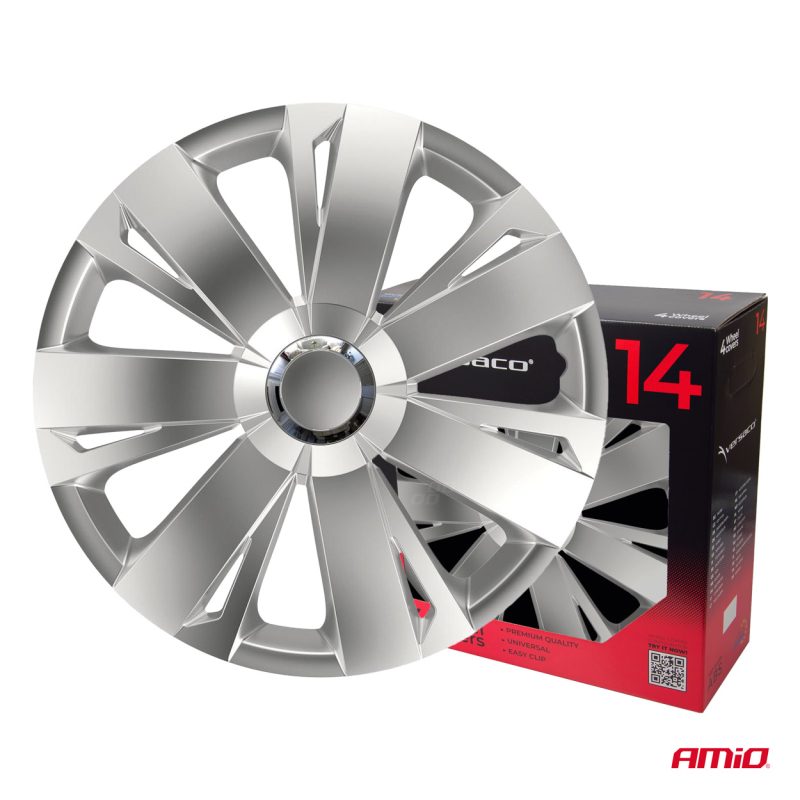 Puklice Energy 14” strieborná sada 4ks COLOR BOX – Obrázok 3