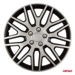 Puklice Dakar 15” čierno - strieborná sada 4ks COLOR BOX – Obrázok 2