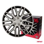 Puklice Dakar 16” čierno - strieborná sada 4ks COLOR BOX – Obrázok 3