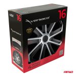 Puklice Evo 16" čierno - strieborná sada 4ks COLOR BOX – Obrázok 4