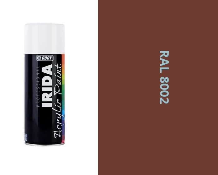 HB BODY irida RAL 8002 signálovo hnedá FARBA V SPREJI 400ML