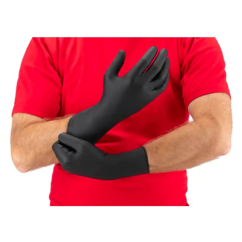 Nitrilové rukavice MERCATOR MOTO BLACK M 100ks – Obrázok 4