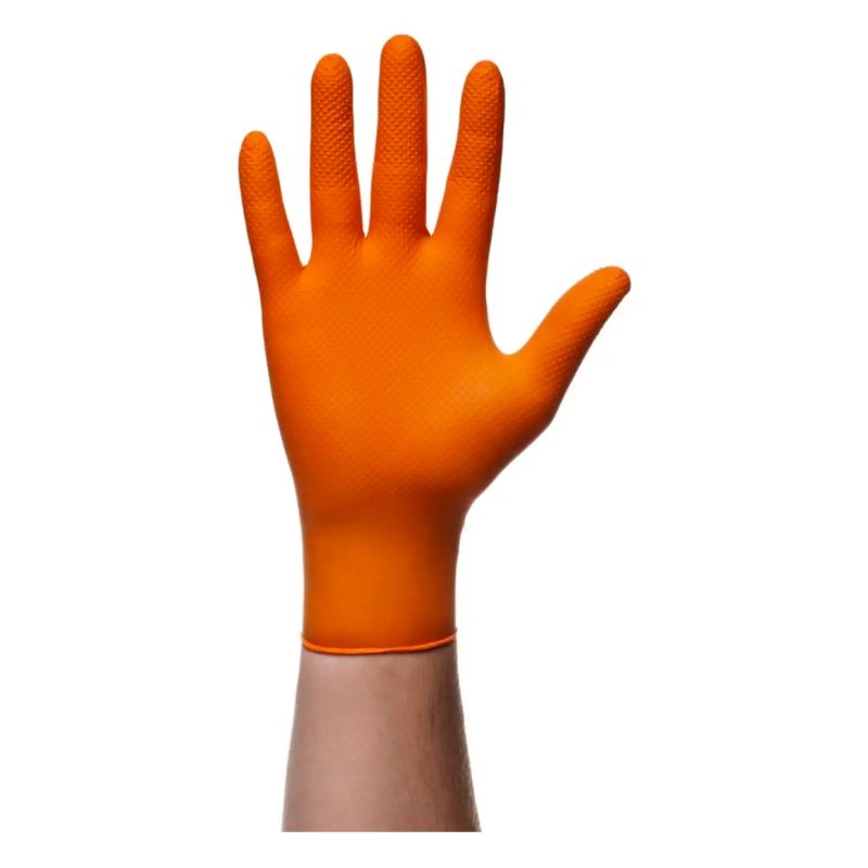 Nitrilové rukavice MERCATOR GoGrip ORANŽOVÉ 4ks XXL – Obrázok 2