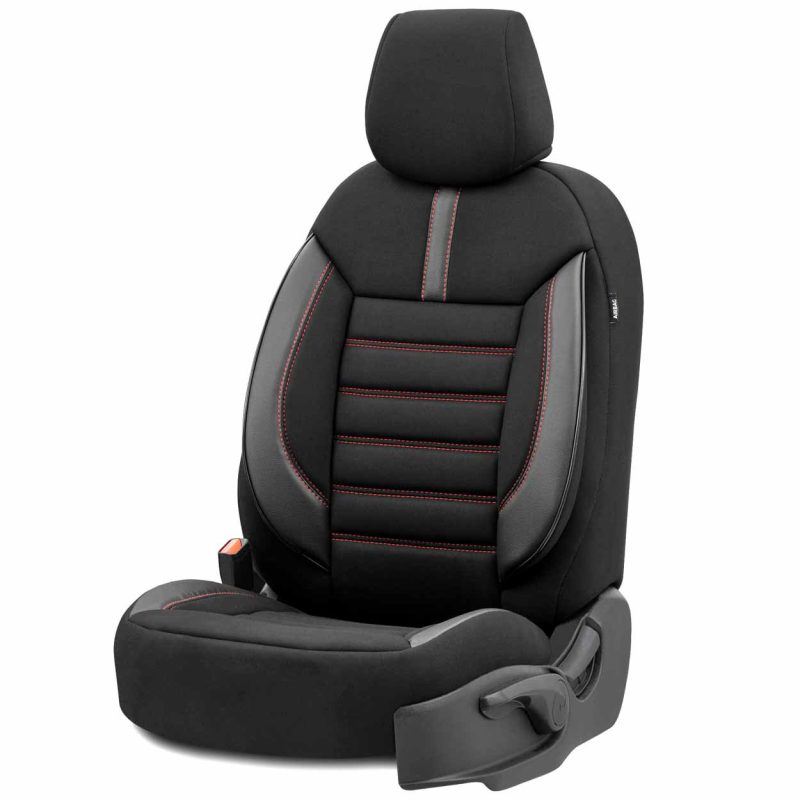 Sada autopoťahov OTOM LIMITED 101 BLACK/RED 3-ZIP – Obrázok 10