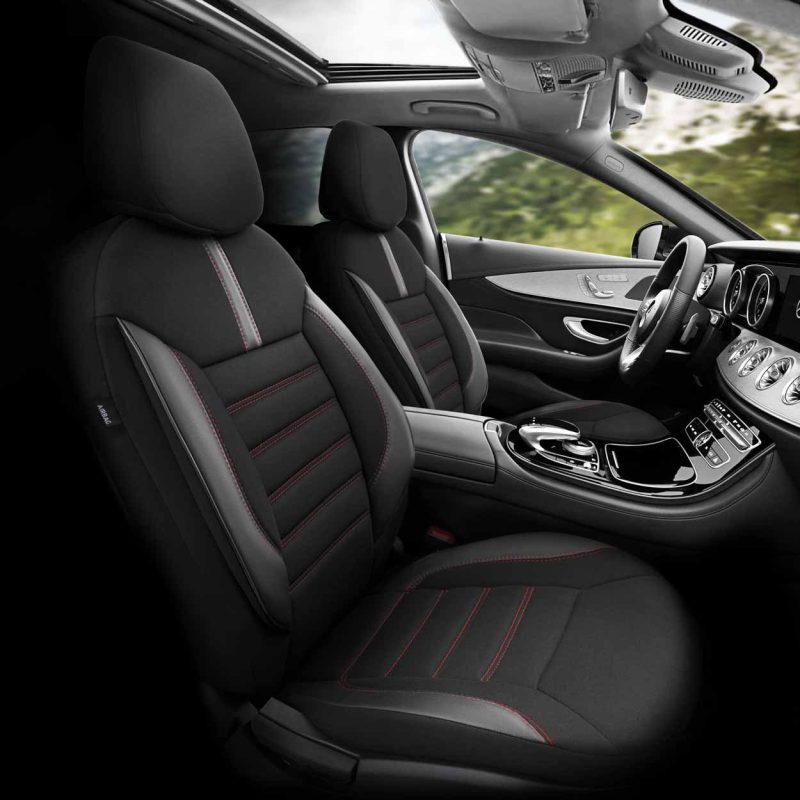 Sada autopoťahov OTOM LIMITED 101 BLACK/RED 3-ZIP – Obrázok 2