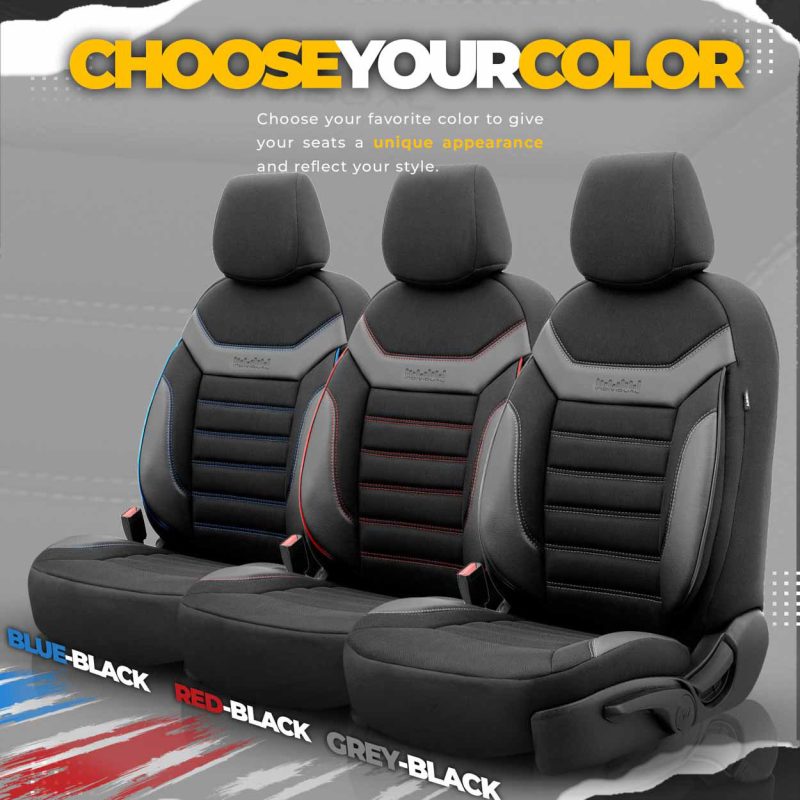 Sada autopoťahov OTOM INDIVIDUAL 203 BLACK/BLUE 3-ZIP – Obrázok 3