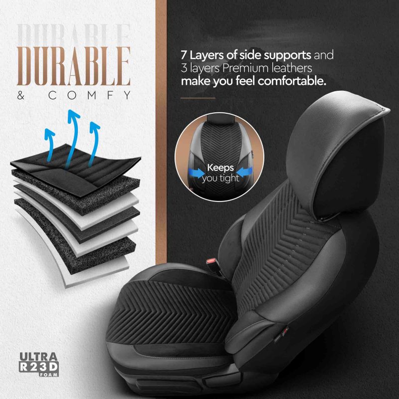 Sada autopoťahov OTOM ADVANCED 204 BLACK BABYFACE 3-ZIP – Obrázok 4