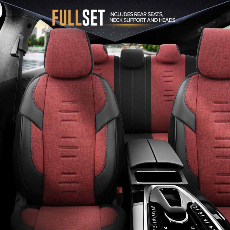 Sada autopoťahov OTOM THRONE 103 RED 3-ZIP – Obrázok 5