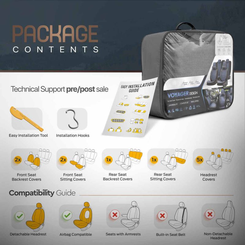 Sada autopoťahov OTOM VOYAGER 102 SMOKED 3-ZIP – Obrázok 10