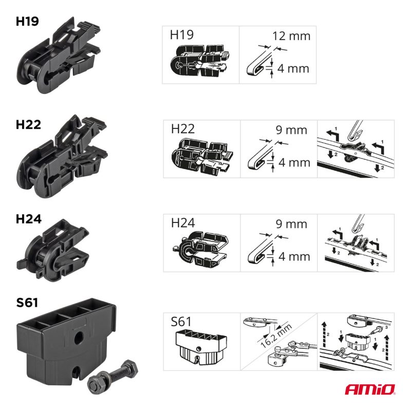Stierač 904 28" 700mm TRUCK T03 – Obrázok 2