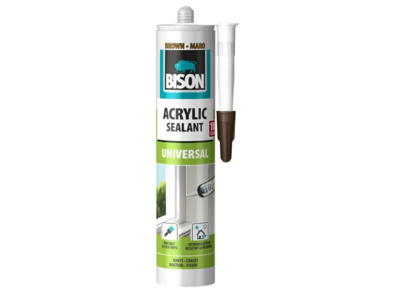 BISON ACRYLIC UNIVERSAL HNEDÝ jednozložkový tmel 300 ml