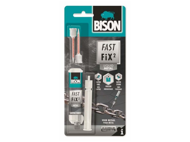 BISON FAST FIX METAL  dvojzložkové lepidlo na extrémne opravy na kov 10 g