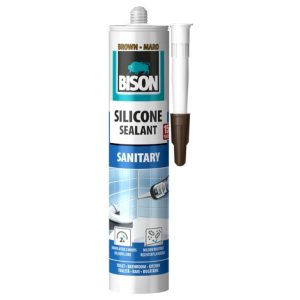 BISON SILICONE SANITÁRNY HNEDÝ silikónový tmel 280 ml