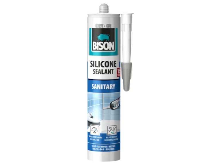 BISON SILICONE SANITARY sanitárny tmel ŠEDÝ 280 ml