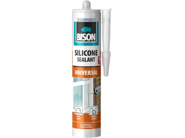 BISON SILICONE UNIVERSAL TRANSPARETNÝ silikónový tmel 280 ml