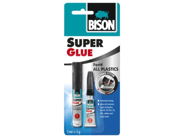 BISON SUPER GLUE All Plastic lepidlo na plasty 3ml + 2g