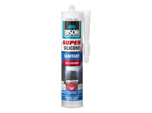 BISON SUPER SILICONE SANITARY sanitárny tmel biely 280 ml