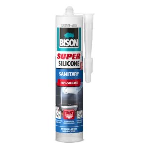 BISON SUPER SILICONE SANITARY sanitárny tmel biely 280 ml