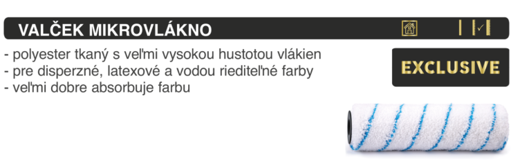 ELIT-SK Valček MIKROVLÁKNO na fasády šírka:25cm vlas:16mm priemer:8mm