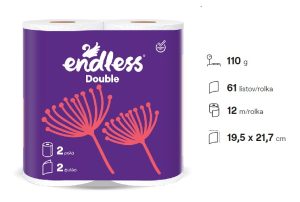 Endless 2 vrstvová papierová utierka 2ks v balení