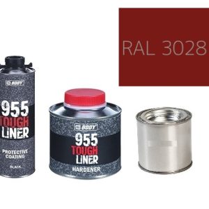 HB BODY 955 RAPTOR tough liner - 2k polyuretán textúra set / báza + tužidlo + farba /RAL 3028 900ml