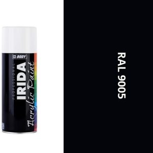 HB BODY IRIDA ral 9005 čierna lesklá farba v spreji 400ml
