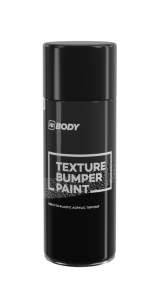 HB BODY bumper texture - textúrovaná farba na plasty v  spreji šedá 400ml