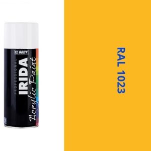 HB BODY irida RAL 1023 žlto dopravná FARBA V SPREJI 400ML