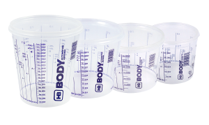 HB BODY plastová nádoba s odmerkou 2300 ml