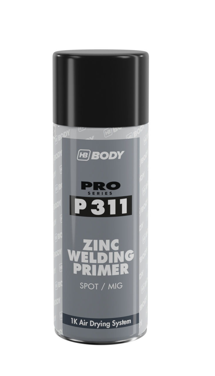 HB BODY zinc spot mig P311 - 1k antikorózna základná zinková farba čierna v spreji 400ml