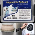Magnetická farba 2:1 na steny